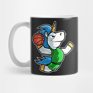 Unicorn Basketball Game Day Funny Team Sports B-ball graphic Mug